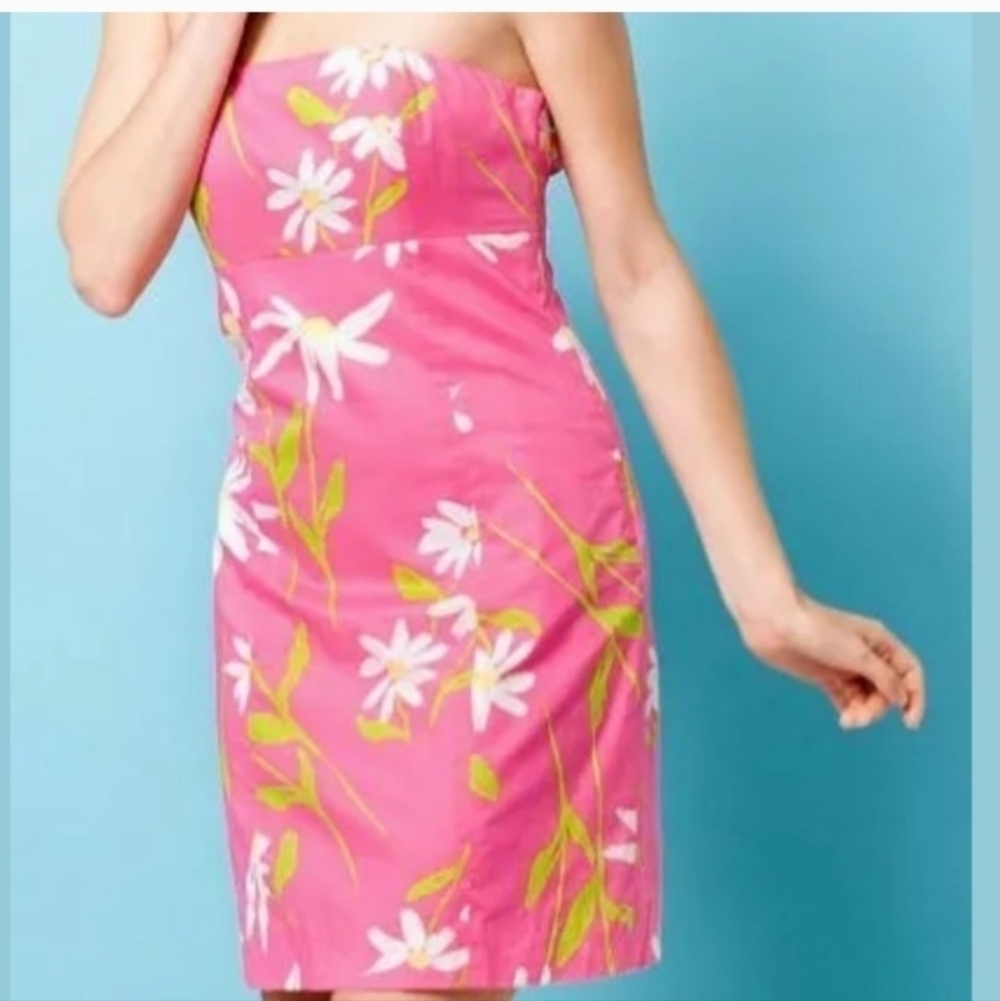 NWT Lilly Pulitzer Franco Dress Hotty Pink Twirlers Size 4